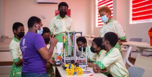Acity students mentor Aburi Girls High School ahead of Robotics Competition 