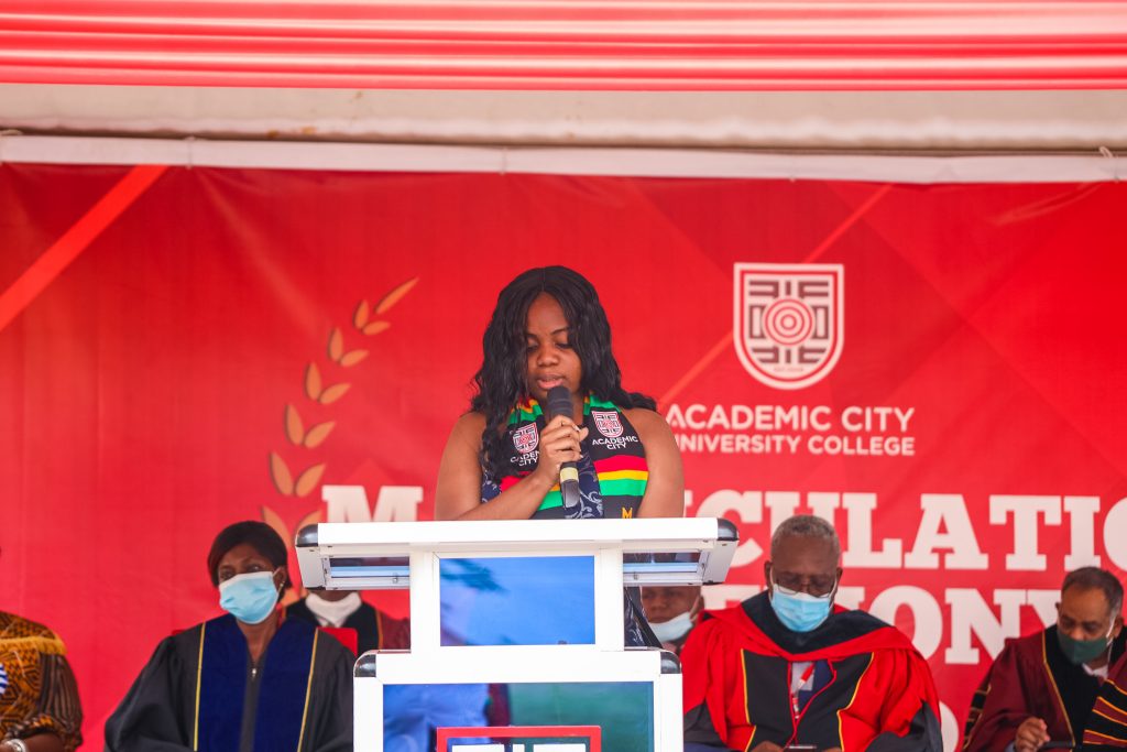 Tifanny Sowah, Representative of Matriculants for Academic City